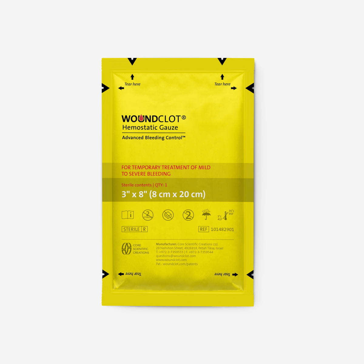 WoundClot EMS / 1st Responder Hemostatic Gauze