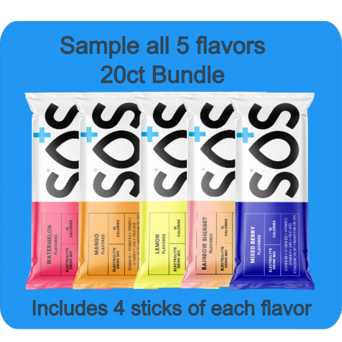 SOS Electrolyte Packet Bundle - Variety 20ct