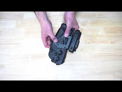 Negative Cant Plate Equipment Mount (NCP-E) with Evolution Universal TQ Holder and 3"x8" WoundClot